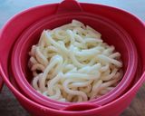 レンジで楽チン!夏のひき肉ぶっかけうどん作り方3写真