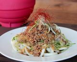 レンジで楽チン!夏のひき肉ぶっかけうどん作り方4写真