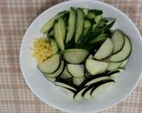 なすときゅうりの酢の物作り方1写真
