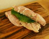 火を使わない◎鶏肉大葉ロール(梅ソース)作り方4写真