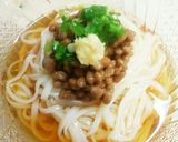 簡単!麺汁DEささっと冷やし納豆うどん♪作り方4写真