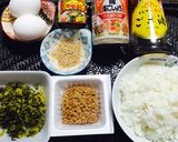 すぐできる♪オススメ☆納豆高菜炒飯☆作り方1写真
