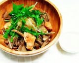 余り鮭で〜舞茸おろし冷製パスタ〜作り方12写真