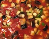 情熱の赤い素麺！夏野菜たっぷり〜作り方3写真