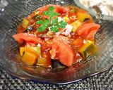 情熱の赤い素麺！夏野菜たっぷり〜作り方6写真