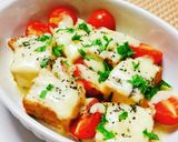 ♡厚揚げ&トマトバジルのチーズ焼き♡作り方4写真
