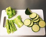 ブロッコリーの茎でたっぷり野菜炒め☆作り方3写真