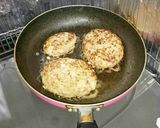 付け合わせも簡単♡きのこ煮込みハンバーグ作り方4写真