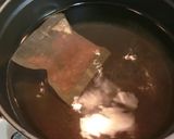 ほっこり夏の味♪茄子と素麺の味噌汁作り方2写真