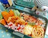 お弁当に*簡単ヘルシーつくね作り方4写真