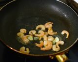 天然だしパックで作る 海老と大葉のパスタ作り方4写真