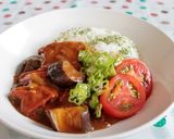 簡単♪なすとトマトで作る無水チキンカレー作り方5写真