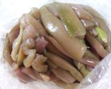 ずいき　お揚げ炒め作り方2写真