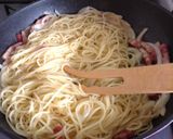 ピーマンとベーコンの白スパゲッティ作り方4写真