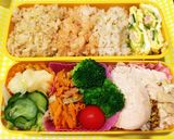 圧力鍋で☆3種の鶏だしごはんとポテサラを作り方8写真