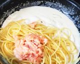 御褒美パスタ！牛乳で作る明太子クリーム作り方9写真