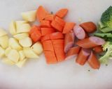 我が家の海老と野菜の炒めもの作り方1写真