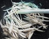 ごぼうとアスパラのみそだれカレー金平作り方2写真