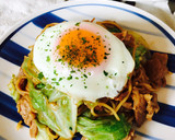 キャベツと豚肉だけの簡単焼きそば作り方6写真