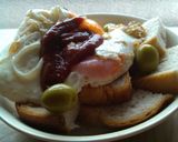 ガーリック目玉焼きトースト作り方6写真