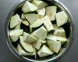 レンジで簡単☆米なすの味噌そぼろ煮。作り方1写真