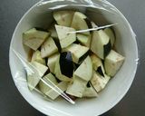 レンジで簡単☆米なすの味噌そぼろ煮。作り方3写真