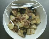 レンジで簡単☆米なすの味噌そぼろ煮。作り方4写真