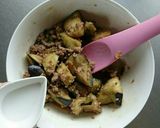 レンジで簡単☆米なすの味噌そぼろ煮。作り方6写真