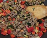 ガパオ気取りの☆野菜たっぷり挽肉炒めし作り方3写真
