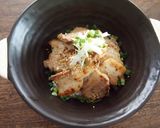 豚バラネギ塩丼作り方4写真