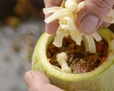 丸ズッキーニのチーズ＆肉詰めトマトスープ作り方7写真