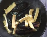 ナスと煮干し、揚げの煮物作り方5写真