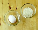 離乳食中期☆卵がゆ作り方1写真