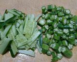 もずく酢アレンジ☆オクラ&きゅうり作り方1写真