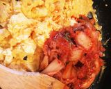 超簡単！包丁いらずのキムチーズ卵♪作り方4写真