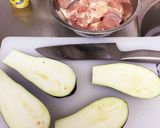 なすと鶏肉のさっぱり煮物作り方2写真