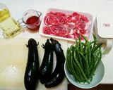 豚肉となすの炒め煮作り方1写真