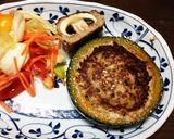 坊ちゃんかぼちゃinハンバーグ☆*:.｡作り方8写真