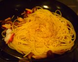 たことしめじのガーリックパスタ作り方5写真