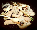 発芽にんにくと甘長ししとうの鶏皮焼き作り方4写真