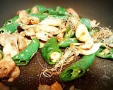 発芽にんにくと甘長ししとうの鶏皮焼き作り方8写真