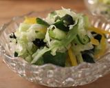 夕♪キャベツ胡瓜パプリカのサラダ風酢の物作り方4写真