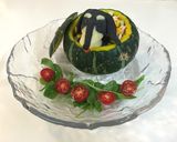 カボチャのわんこのせお誕生日ケーキ作り方6写真