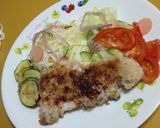 酒粕と味噌に一晩♡柔らか♬パン粉焼きお肉作り方5写真