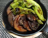 簡単！椎茸とシシトウのバター醤油作り方4写真
