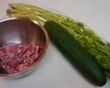 台湾☆大黄瓜の挽き肉詰めスープ作り方1写真