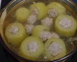 台湾☆大黄瓜の挽き肉詰めスープ作り方6写真