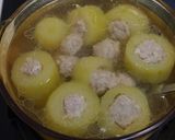 台湾☆大黄瓜の挽き肉詰めスープ作り方6写真