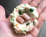 イカ下足deはんぺん&豆腐のたこ焼き風作り方6写真