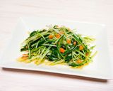 鮭フレーク＆水菜のかんたんサッと炒め作り方3写真